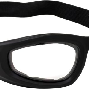 Padded Motorcycle Riding Goggles Clear Lens ANSI Z87.1 Safety Rated