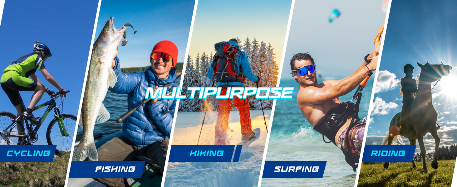 Polarized Baseball Sunglasses for Youth Women Men, Running Cycling outdoor Sports.