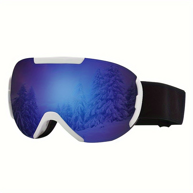 Ski Goggles With Double-layer Anti-fog And Wide Field Of View, Suitable For Skiing, Mountaineering, And Snow Sports