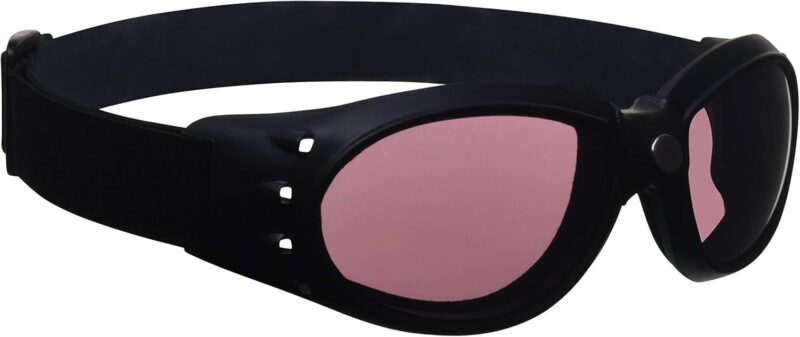 Motorcycle Safety Goggles Foam Padded Men Women Large Coverage with Large Microfiber Case
