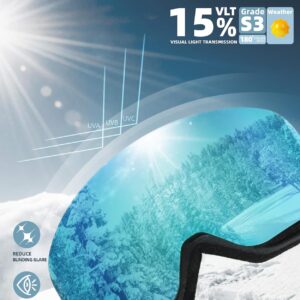 Ski Goggles for Men Women Snow Goggles Anti fog Snowboard Goggles with 100% UV Protection