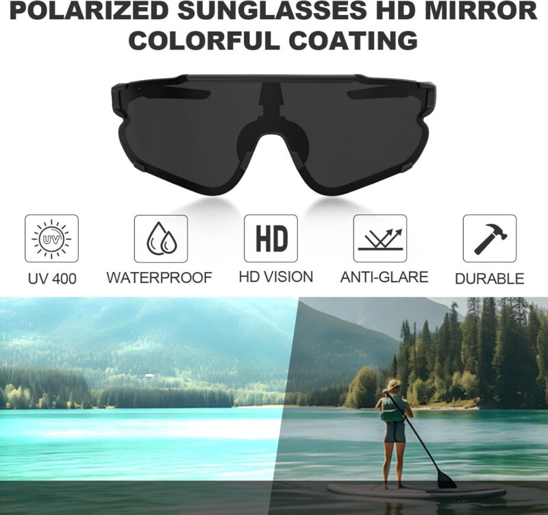 Cycling  Glasses UV400，Polarized Sports Sunglasses