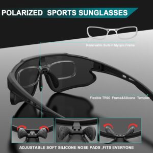 Cycling  Glasses UV400，Polarized Sports Sunglasses