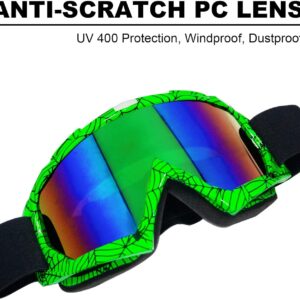 Dirt Bike Goggles Motorcycle Goggles ATV Motocross Riding Offroad Goggles Goggles for Adults Men Women Youth Kids