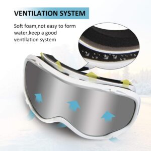 Ski Goggles Men Snow Goggles Women Snowboard Goggles OTG Snow Sport Goggles Snowbile goggles for Youth Aduls