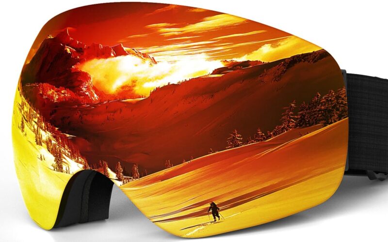OTG Ski Goggles – Stylish & Protective Snowboard Goggles for Men Women & Youth! Enjoy the Slopes with Protection