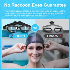 Clarity with our Anti-Fog and Anti-UV Swim Goggles – Wide View Swimming Goggles for Crystal-Clear Underwater Adventures
