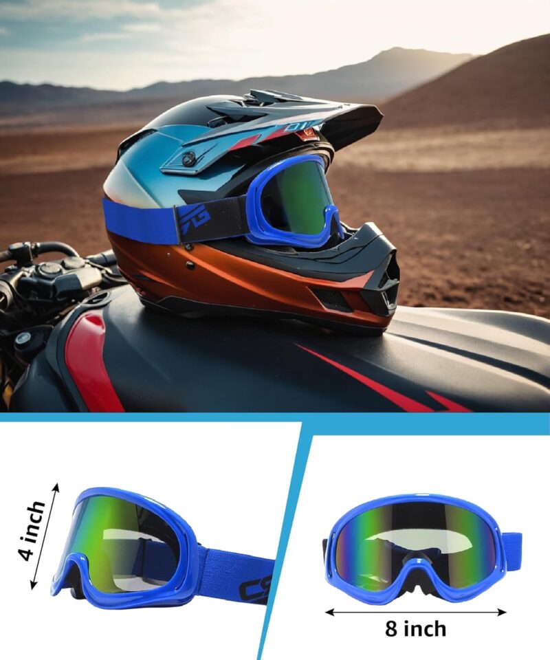 Motorcycle Goggle ATV Dirt Bike Off Road Racing Motocross Goggles for Men,Women, Adults