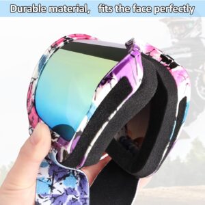 ATV Goggles Dirt Bike Goggles Motorcycle Goggles for Men Women Motocorss Riding Racing Goggles Offroad MX Goggles UV400 Anti-Scratch Dustproof Windproof Goggles Adult Youth Kids Color Lens