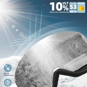 Ski Goggles for Men Women Snow Goggles Anti fog Snowboard Goggles with 100% UV Protection