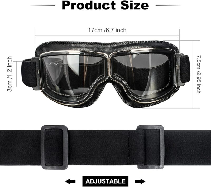 Motorcycle Goggle Vintage Riding Glasses Women Men Adult Dirt Bike Off-road Safety Sport Anti-scratch Eyewear Cycling