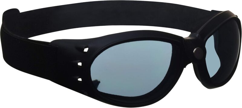 Motorcycle Safety Goggles Foam Padded Men Women Large Coverage with Large Microfiber Case