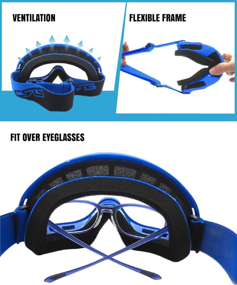 Motorcycle Goggle ATV Dirt Bike Off Road Racing Motocross Goggles for Men,Women, Adults