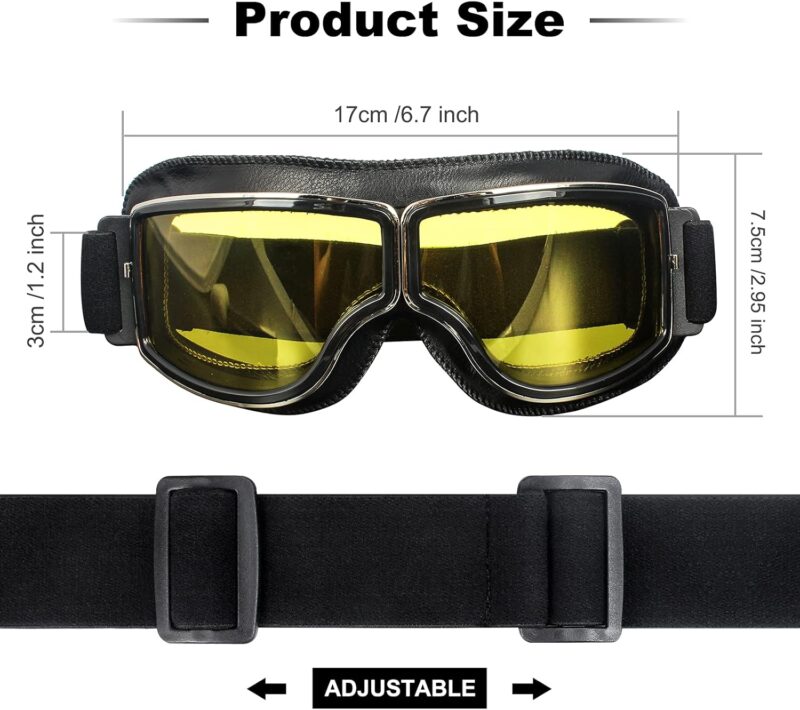Motorcycle Goggle Vintage Riding Glasses Women Men Adult Dirt Bike Off-road Safety Sport Anti-scratch Eyewear Cycling