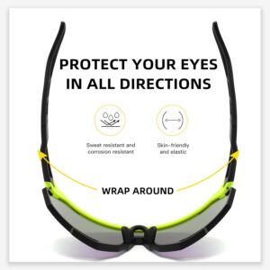 Sport Sunglasses for Men Women, Cycling Sunglasses MTB Frame for Outdoor Sports Softball Running Biking