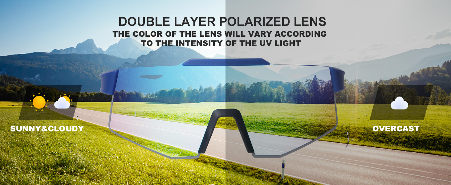 Polarized Sunglasses UV Protection for Women Men Cycling Sunglasses 