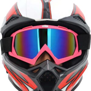 Motorcycle Goggles Dirt Bike Goggles ATV/Riding/Ski Motion Goggles ，for Men Women Adult Youth Riding