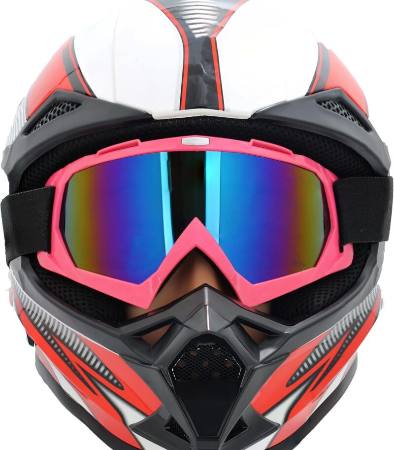 Motorcycle Goggles Dirt Bike Goggles ATV/Riding/Ski Motion Goggles ，for Men Women Adult Youth Riding