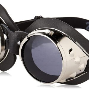 Classic Round Lens Moto Goggles Motorcycle MX Convertible Motorbike Scooter Interchangeable Lenses Steampunk Burning