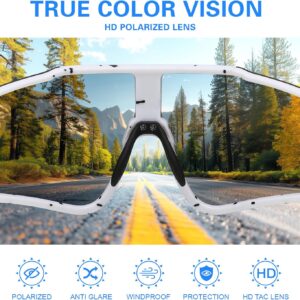 Sports Polarized Sunglasses for Men – Baseball Sun Glasses for Youth Womens Cycling, Running Bike UV Protection