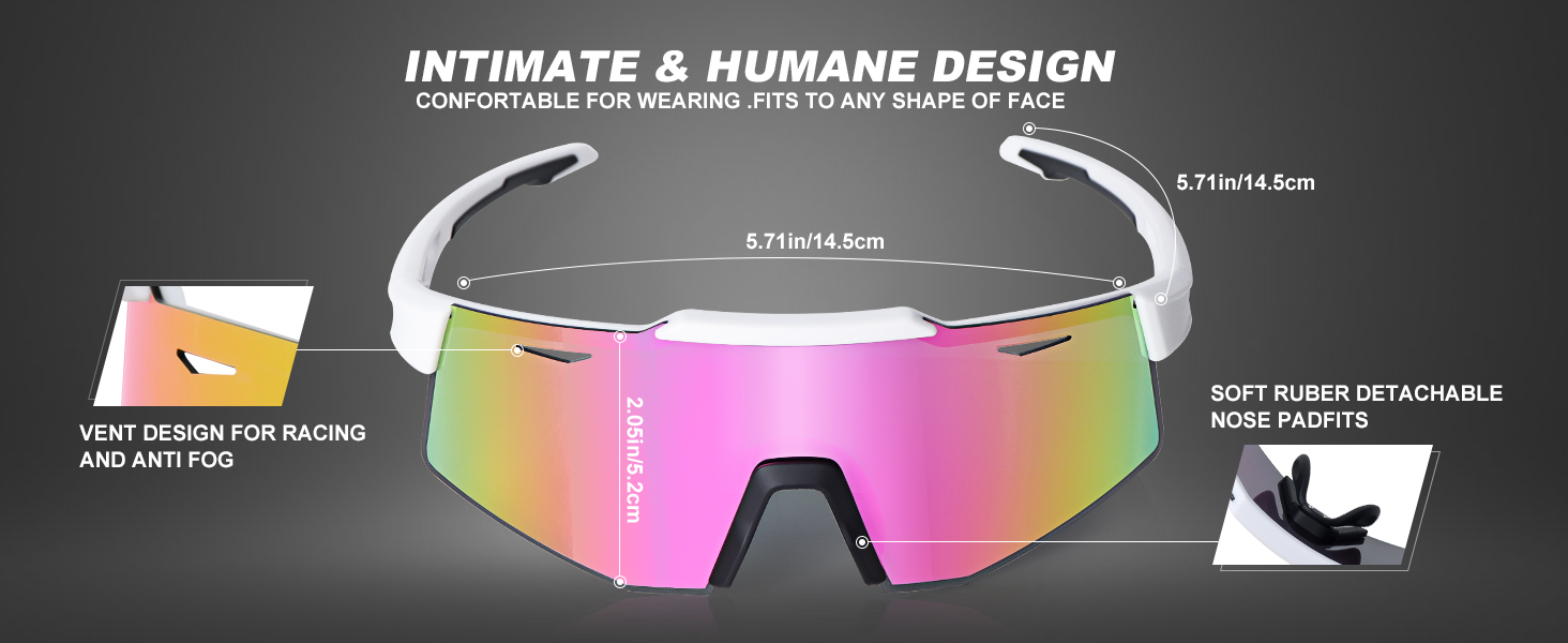 Polarized Baseball Sunglasses for Youth Women Men, Running Cycling outdoor Sports.