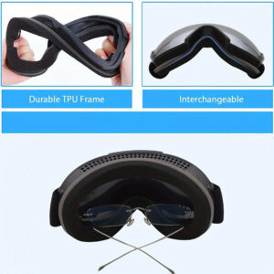 Ski Goggles With Double-layer Anti-fog And Wide Field Of View, Suitable For Skiing, Mountaineering, And Snow Sports