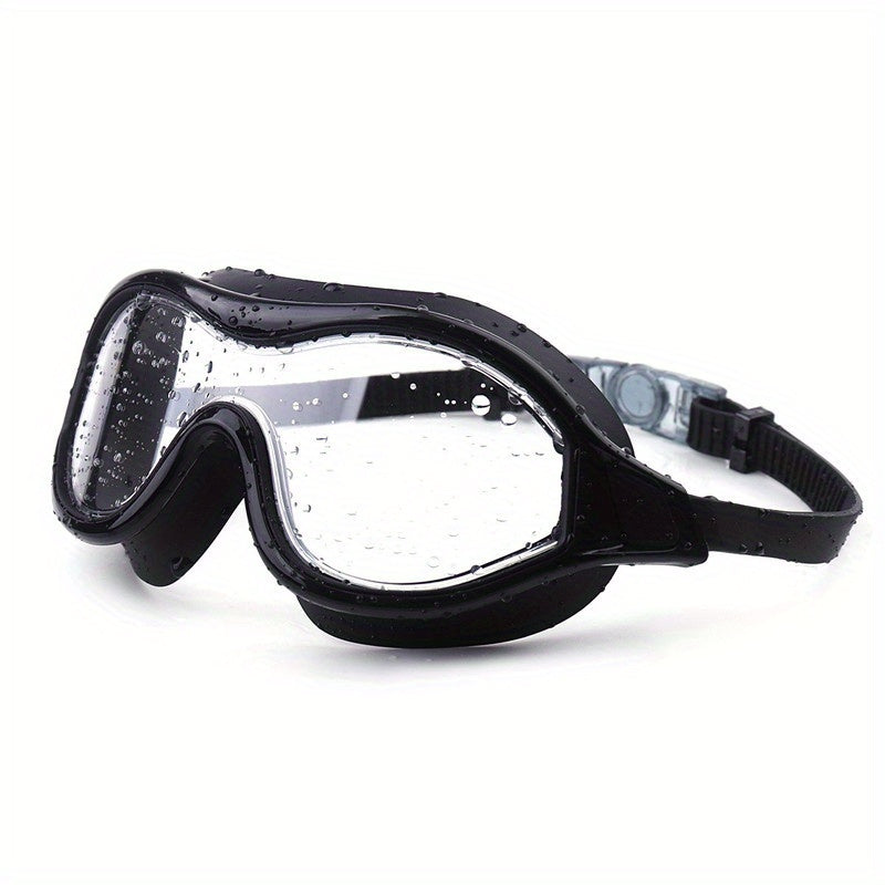 Oversized Waterproof Silicone Swim Goggles For Women Girls, Clear Views Anti-fog Swimming Eyewear For Women & Men