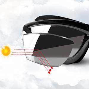 Swim Goggles, No Leaking Anti-Fog Indoor Outdoor Swimming Goggles with UV Protective Mirrored Lens